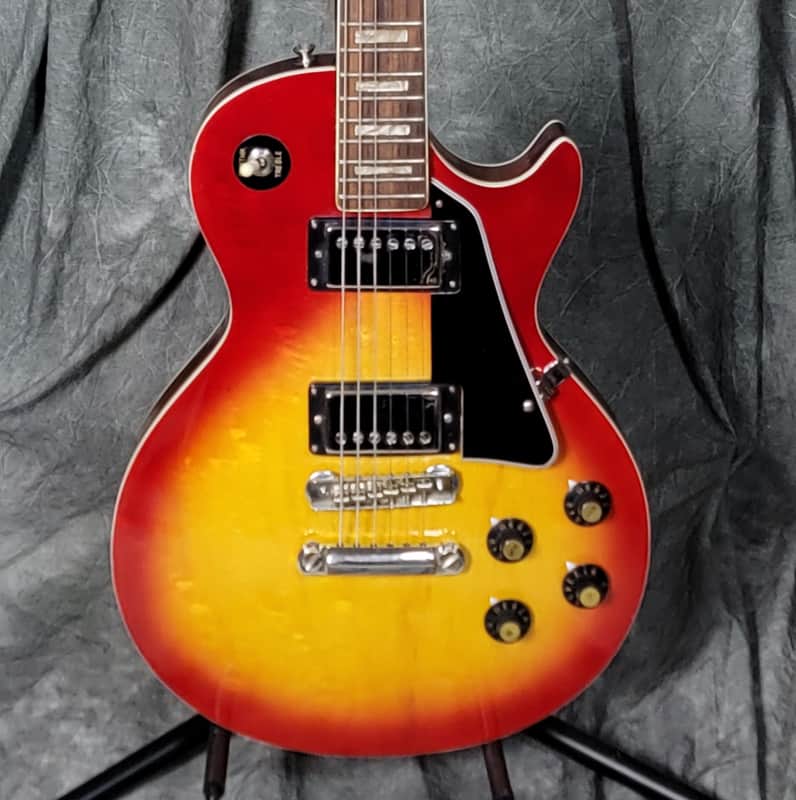 VINTAGE 1970's Encore Les Paul Copy, Figured Cherry Sunburst image 1