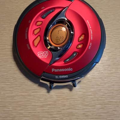 Panasonic SL-SW945P Shockwave Portable CD Player Serviced! V Rare Red Variant🔥 image 2