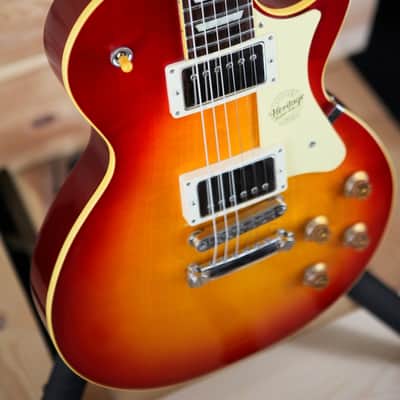 Heritage Custom Shop Core Collection H-150 Plain Top 2022 Dark Cherry Sunburst image 6