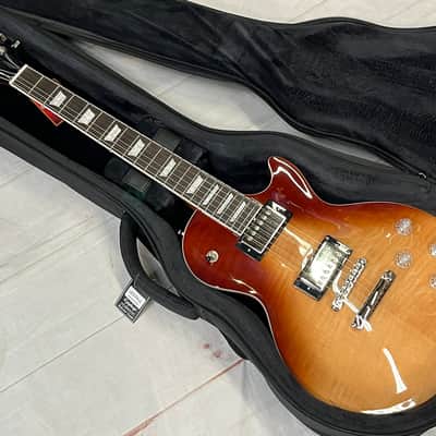 Epiphone Les Paul Modern Figured Caffe Latte Fade New Unplayed w/ Epi Lite Case Auth Dealer 7lb 14oz image 2