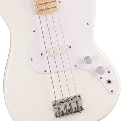 Squier Sonic Bronco Bass, Maple - Arctic White image 1