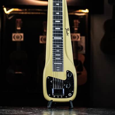 1971 Fender Champ Lap Steel yellowed white image 1