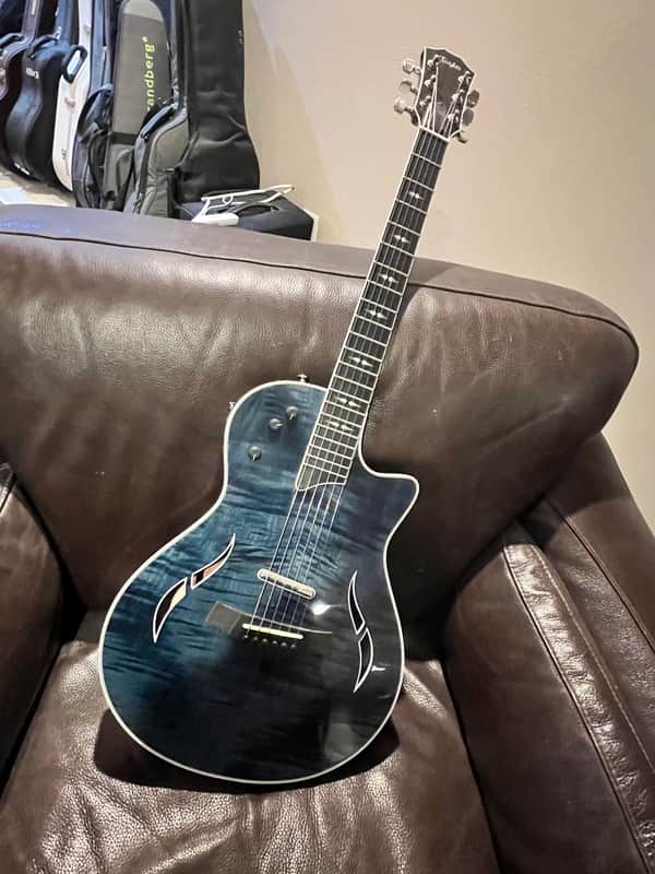 Taylor T5z Pro, "hybrid" electric/acoustic guitar, 2020-2022 - Pacific Blue gloss image 1