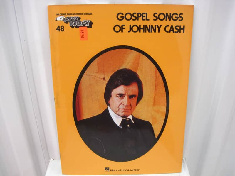 Gospel Songs of Johnny Cash Ez-Play 48 Easy Piano Sheet Music Song Book Songbook image 1