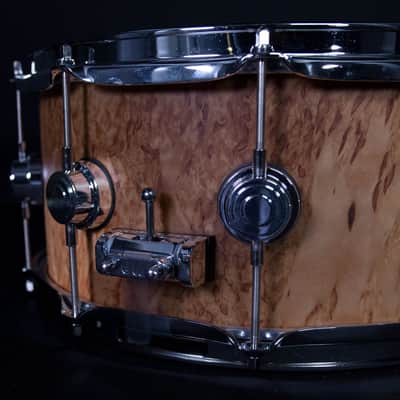 DW 14" x 6.5" Collector's Series Snare Drum, Exotic Vertical Kurillian Birch, Hard Satin image 3