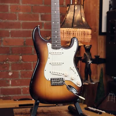 Mario Martin "Model S" Electric Guitar - Relic'd Two Tone Burst Finish & Lollar Pickups! image 3