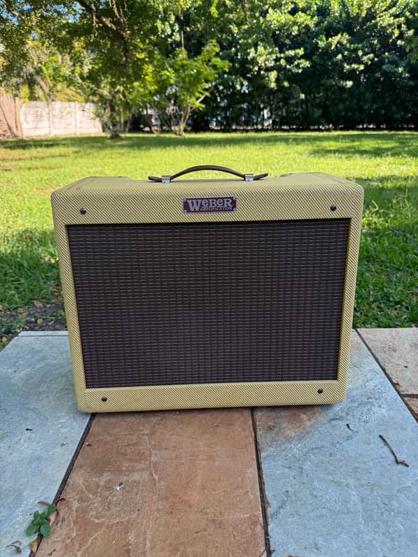Weber Handwired Tweed Deluxe 5E3 Narrow Panel 15-Watt 1x12" Guitar Combo 1955 - 1960 - Tweed image 1