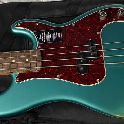 NEW ! Fender American Professional Classic Precision Bass Faded Sherwood Green Metallic - 8.9lbs - Authorized Dealer - G05762 image 8