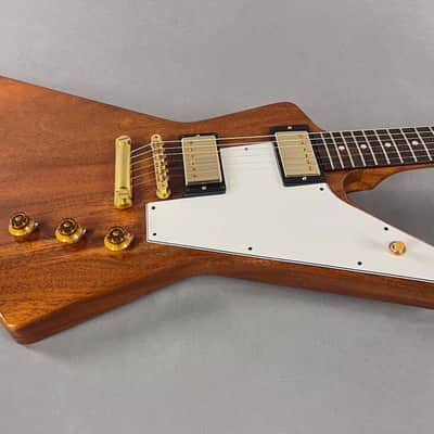 Immagine 2014 Gibson Custom Shop 1958 "Benchmark" Explorer Reissue – Natural Mahogany ~ Mint! - 8