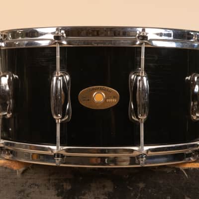 1990s Slingerland 7x14 Ridgeland Black Lacquer Snare Drum image 1