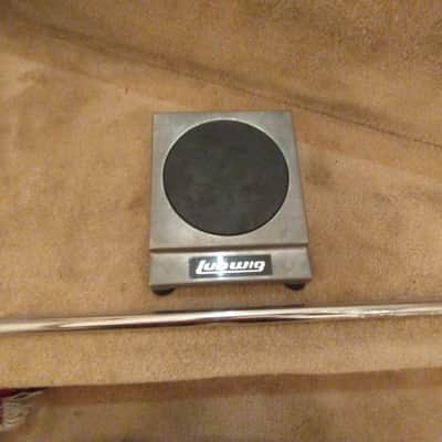 Ludwig Vintage drum practice pad with mounting post 1960s/early 70s excellent image 1