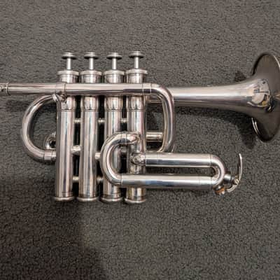 Yamaha YTR-6810S Professional Bb/A Piccolo Trumpet 2010s - Silver-Plated image 5