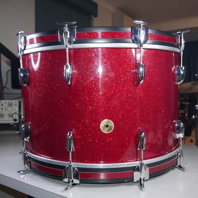 Gretsch USA Custom 4 shell pack - Round Badge - Red Glass - 24" 16" 13" 10" - 2013 image 7