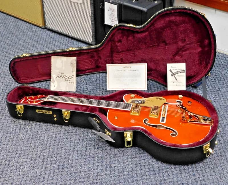 2025 Gretsch Nashville Hollowbody Electric Guitar w/ Case! Orange Stain! VERY NICE!!! image 1