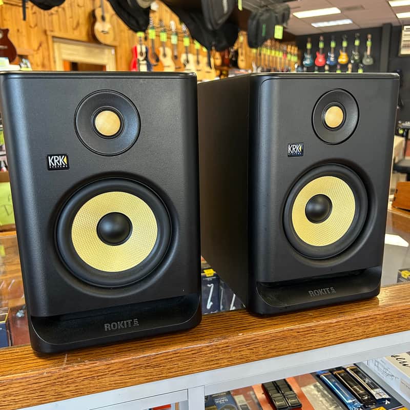 KRK RP-5 Rokit G4 2-Way 5" Active Studio Monitors (Pair) 2019 - 2021 - Black image 1