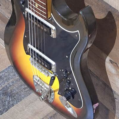 1965 Hagstrom II with Original Case - Sunburst - image 6