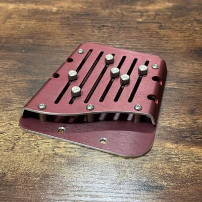 Hardtail Behind Bridge Tuner for Jazzmaster and Jaguar Guitars - Red Anodized image 3