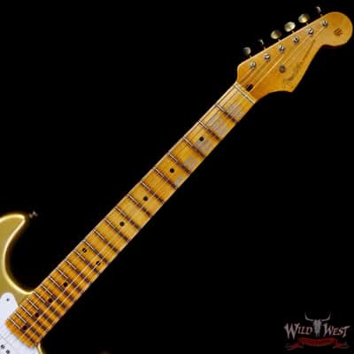 Fender Custom Shop Limited Edition 70th Anniversary 1954 Hardtail Stratocaster Relic Aztec Gold 7.30 LBS image 4