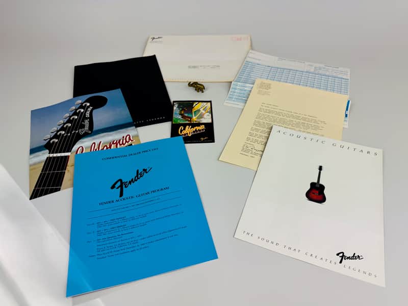 Fender Acoustic Guitar Dealer Pack (6-Piece Set) 1983 image 1
