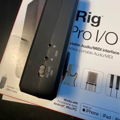IK Multimedia iRig Pro I/O Mobile Audio Interface 2017 - Present - Black image 4