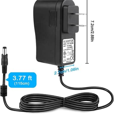 18Volt 1A Guitar Effect Pedal Power Supply Adapter 110-240V AC to DC Center Negative Plug for Guitar Pedal image 2