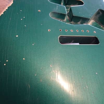MJT STRATOCASTER RELIC BODY NITRO FINISHED IN SHERWOOD GREEN AGED 2022 image 10