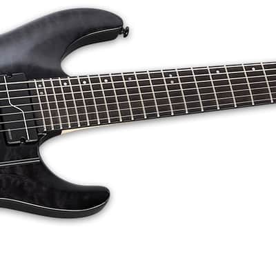ESP LTD BUZ-7 QM See Thru Black STBLK Buz McGrath 7-String Electric Guitar + Hard Case - B-Stock - KOREA! image 3