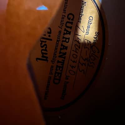 Gibson ES-335 Dot 2020 - 2026 - Vintage Gloss Burst image 13