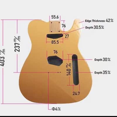Red Dragon Custom UV Ink Printed Telecaster Body image 6