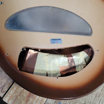 Danelectro Bellzouki 12 String Teardrop 1960s w/ Gig Bag - Brown Burst image 25
