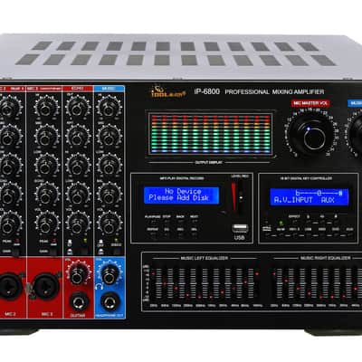 IDOLmain 8000W Mixing Amplifier W/ 6000W 12" High-End Speakers, Wireless Microphones Karaoke System image 2