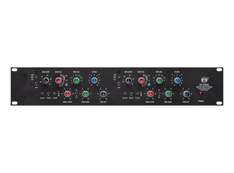 H2 Audio 0011 Stereo Mic Pre / EQ Dual Channel Strip image 1
