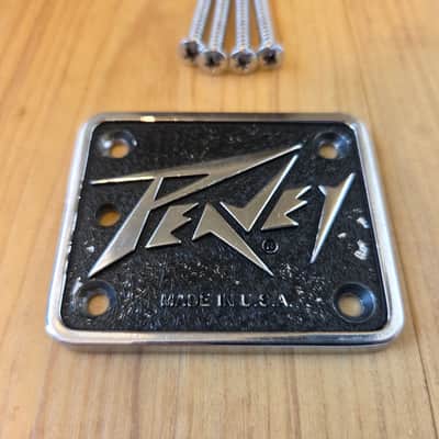 Vintage Early 1980's Peavey T-Series Guitar Neck Plate w/ Mounting Screws! image 2