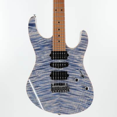 Suhr Modern Plus HSH Electric Guitar - Trans Blue Denim Slate w/Roasted Maple Fingerboard image 7
