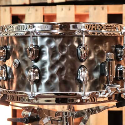 Mapex 14x6.5 Black Panther Persuader Hammered Brass Snare Drum image 3