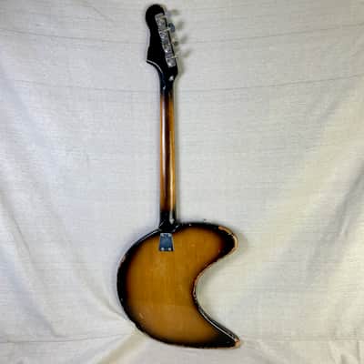 Maxitone Crescent Moon Boomerang Bass 1960s Sunburst Ibanez Biz Japan MIJ Hoshino image 5
