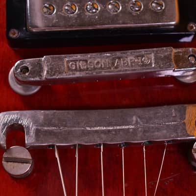gibson Es-335 1964 - Cherry Red 1964 Stoptail - Clapton Specs - serial 70666 image 17