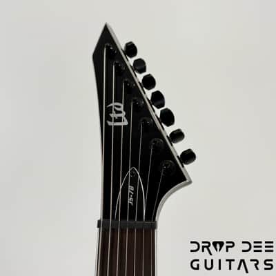 ESP LTD Jack Simmons JS-7 Baritone 7-String Electric Guitar w/ Case - Black image 10