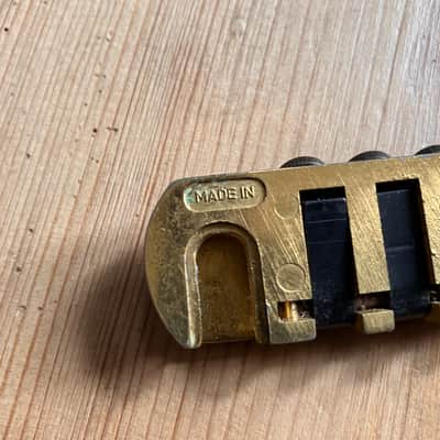 Schaller Vintage Electric Guitar TP6 Fine Tuning Guitar Bridge Pre Owned TP-6 Gold Finish image 7