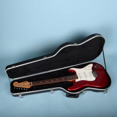 1990's Fender USA Red Logo Label MOLDED HARDSHELL CASE Stratocaster Telecaster image 9
