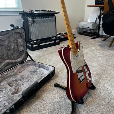 American Ultra Telecaster, Maple Fretboard Plasma Red Burst image 3