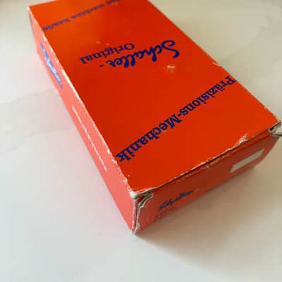 Vintage 80s Schaller Bass Guitar tuners in line nickel mint in box image 4