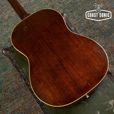 1967 Gibson LG-1 Acoustic Guitar with original Chipboard Alligator Case image 9
