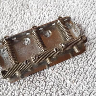 1958 - 64 Fender Musicmaster Duo Sonic guitar bridge image 3