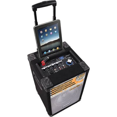 DJ Tech - UCUBE85-MKII - Portable PA System with IOS Dock 4 CH Mixer USB image 2