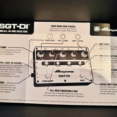Ampeg SGT-DI Bass Preamp / DI 2023 - Present - Silver / Black image 7