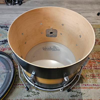 Ludwig Club Date USA 18-14-10" Maple/Poplar 7-ply Shells - Black/Gold Duco image 9