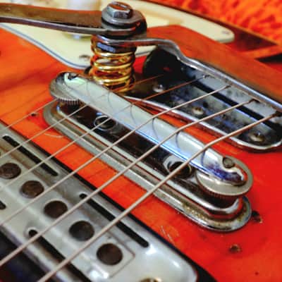 Truetone 5DC9863 (Teisco Kawai EP-8T) 60's - Hollowbody Electric Guitar Redburst image 11
