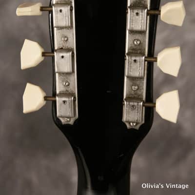 Valco/Supro Res-O-Glass BLACK w/Valco S6416T tube amplifier 8" Jesnsen 1966 image 6