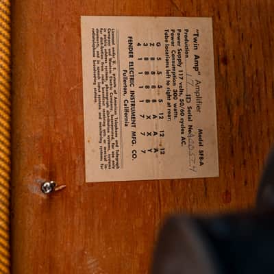 1959 Fender Tweed Twin 5F8-A High Power Vintage 2x12 Tube Amp, 100% Original Circuit, Jensen P12N image 14